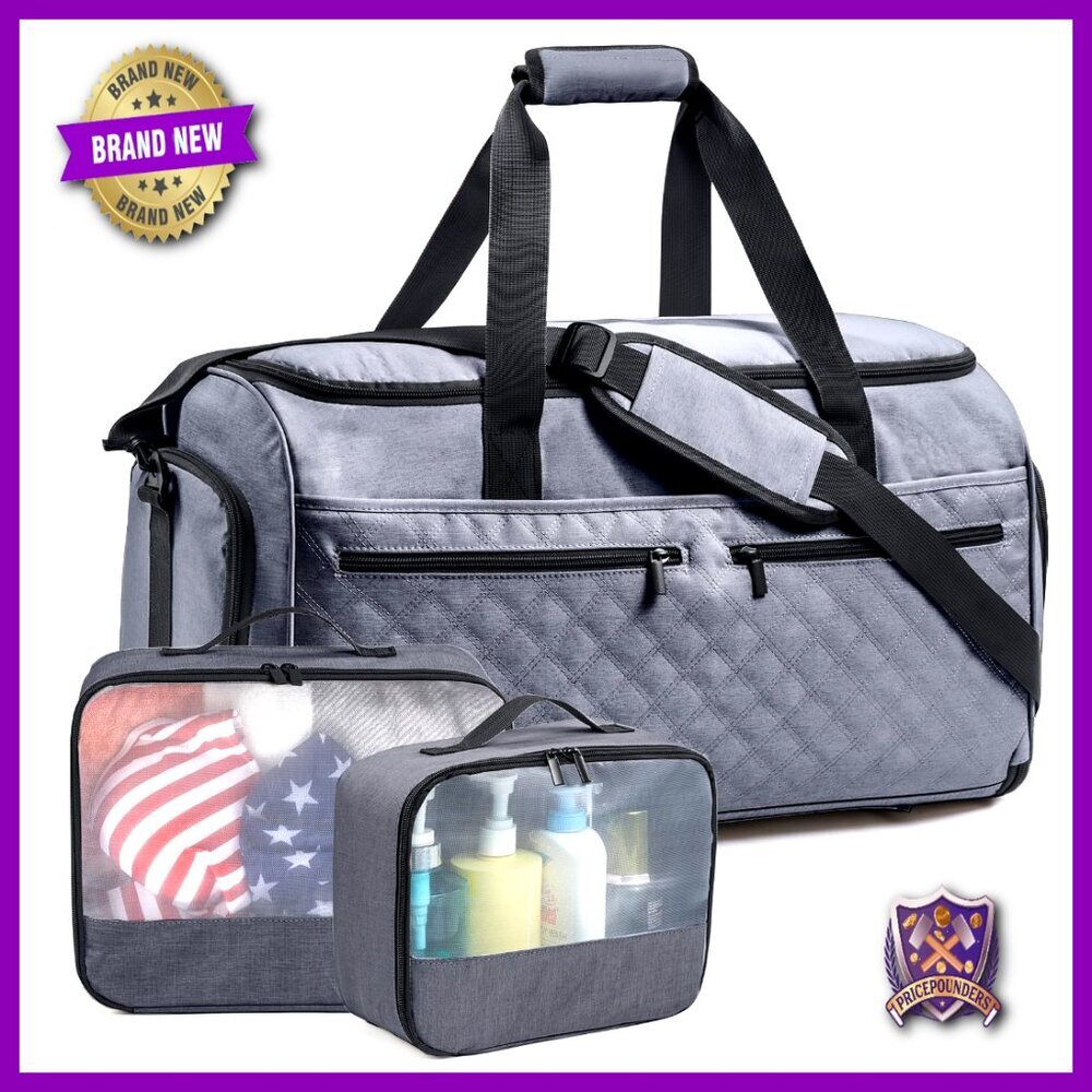 Large 2-in-1 Garment Duffle Bag with Shoe Compartment, TSA-Friendly Travel
